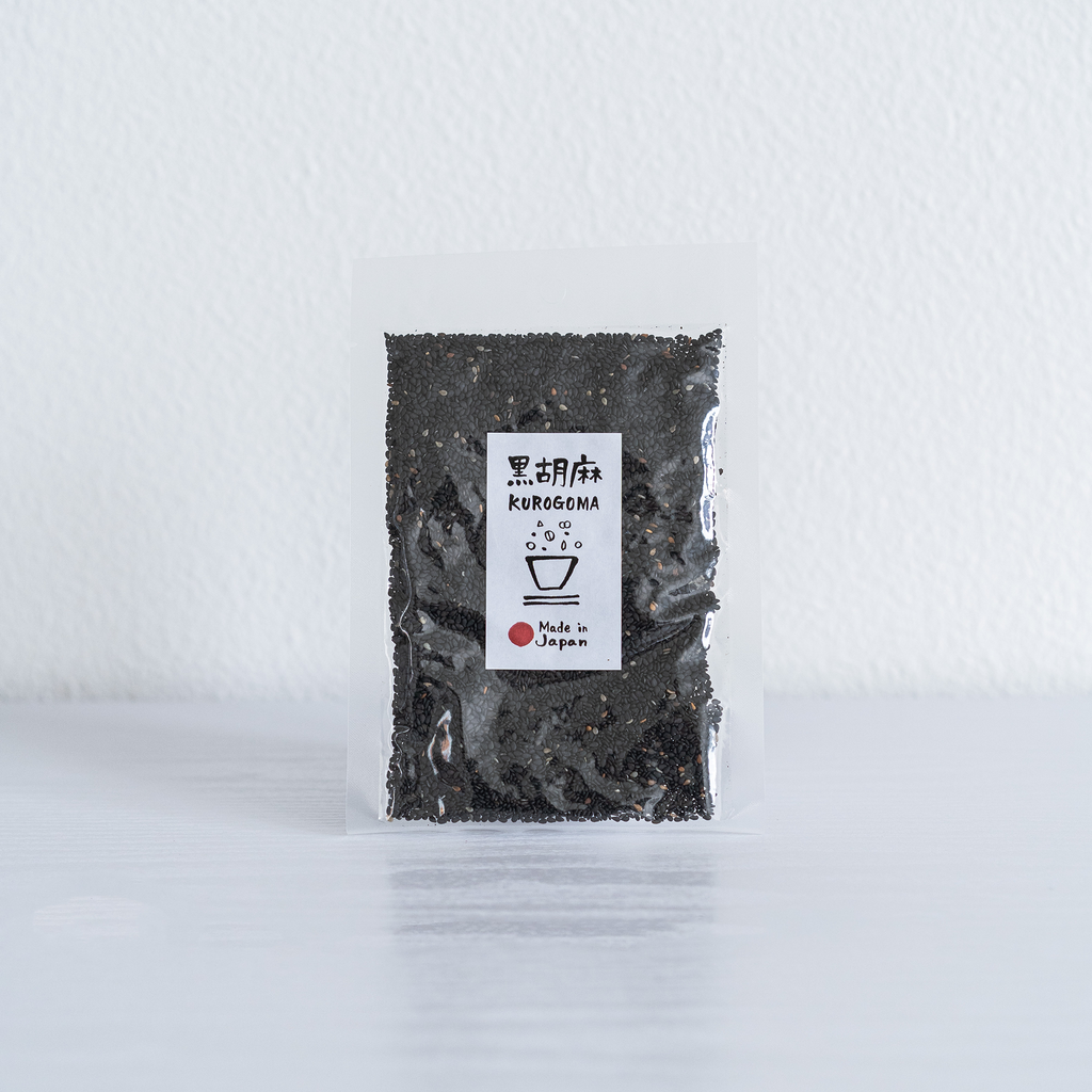 【MORIKA】Japanese black sesame seeds - 日本産洗い胡麻　黒 - 50g